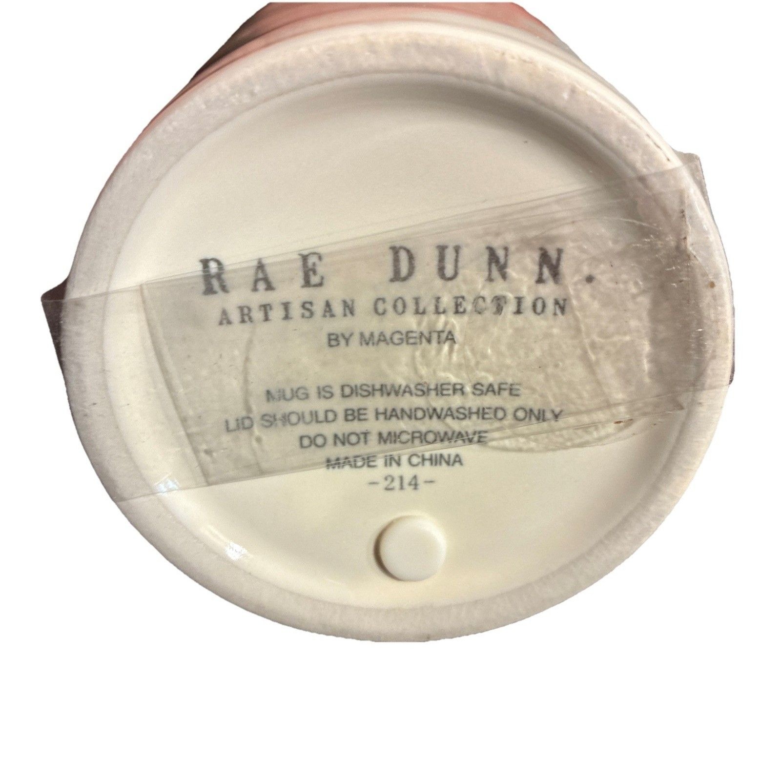 Rae Dunn Artisan Collection Ceramic Travel Tumbler W/ “ZEN” And Lid, 7”. New