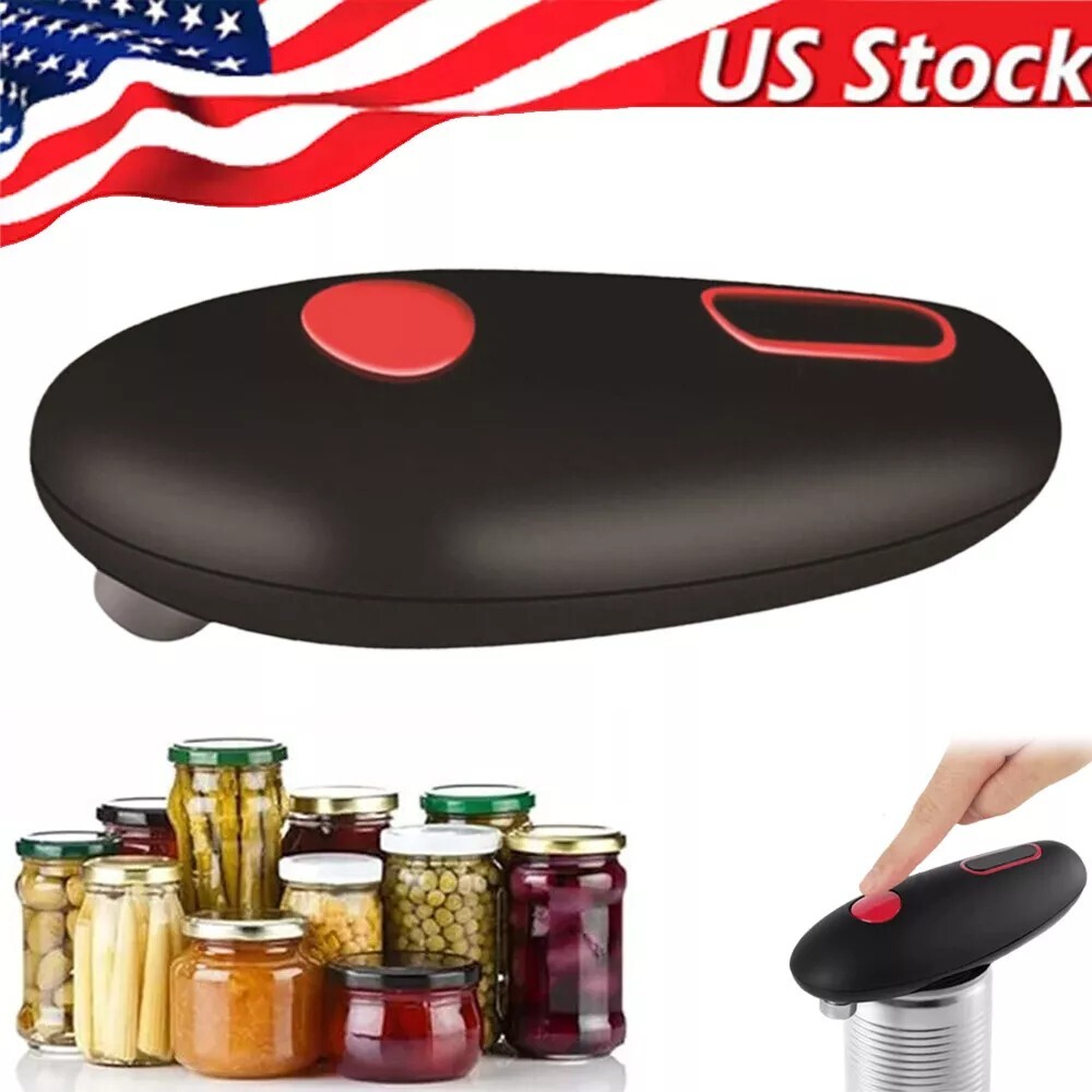 Electric Commercial Can Opener Automatic Smooth Edge Stainless Steel Hands-Free