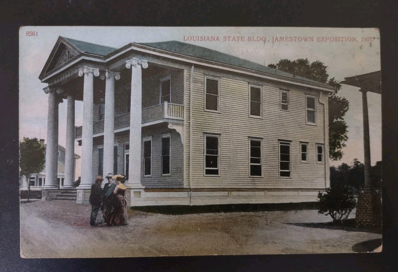 1907 Louisiana Building Jamestown Exposition AC Bosselman 8561 Expo Postcard VA
