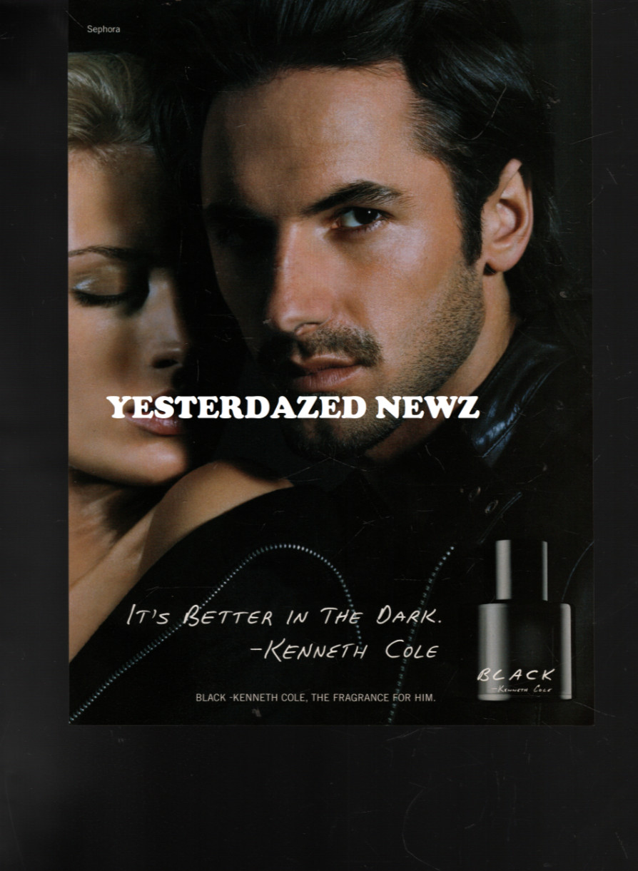2005 Print Ad for Kenneth Cole Black Fragrance “It’s Better in The Dark”