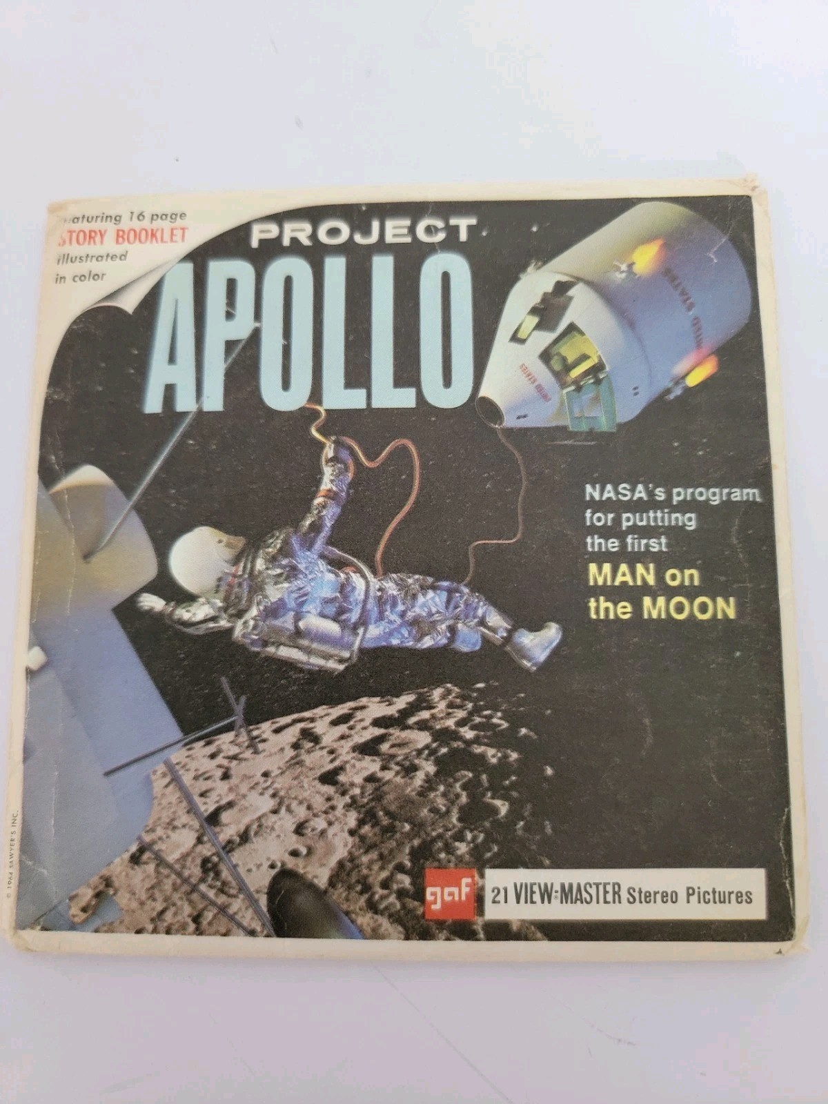 GAF View-Master Project Apollo Man on the Moon 3 reel packet B 658