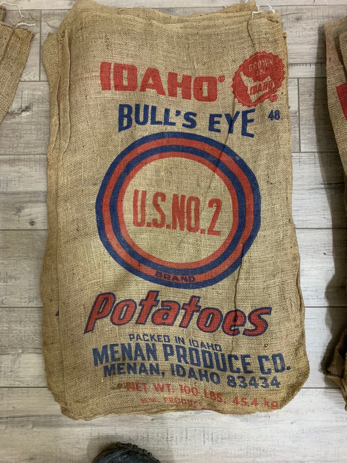 Lot Of 5 Vintage Potato Sacks Burlap