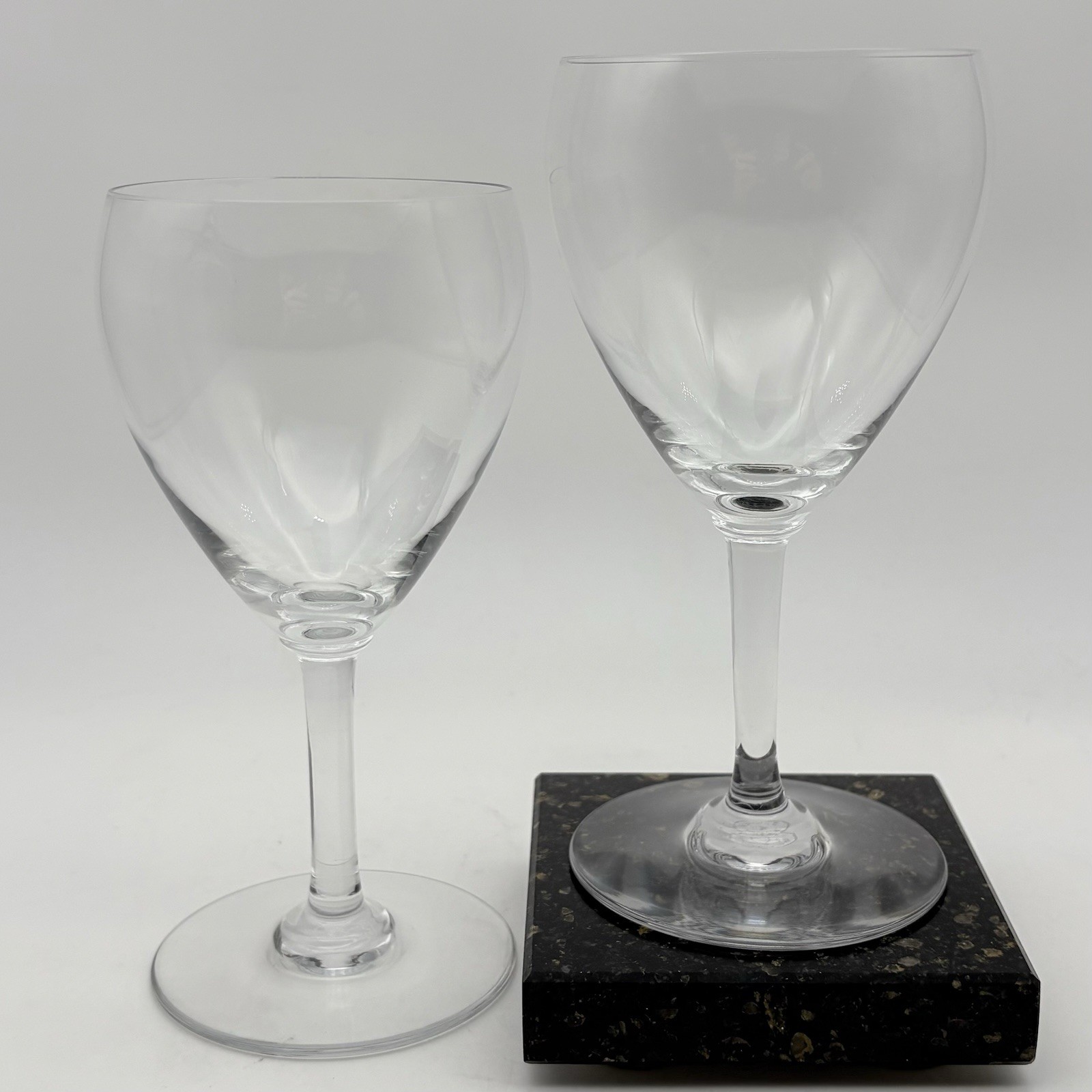 Vintage Baccarat Chambolle Claret Crystal Wine Glasses Set Of Two From France