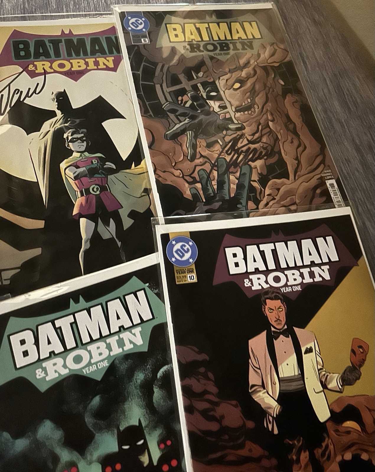 Batman and Robin Year One #1 – 12 Full Comic Lot First Print NM (1-6 Signed)