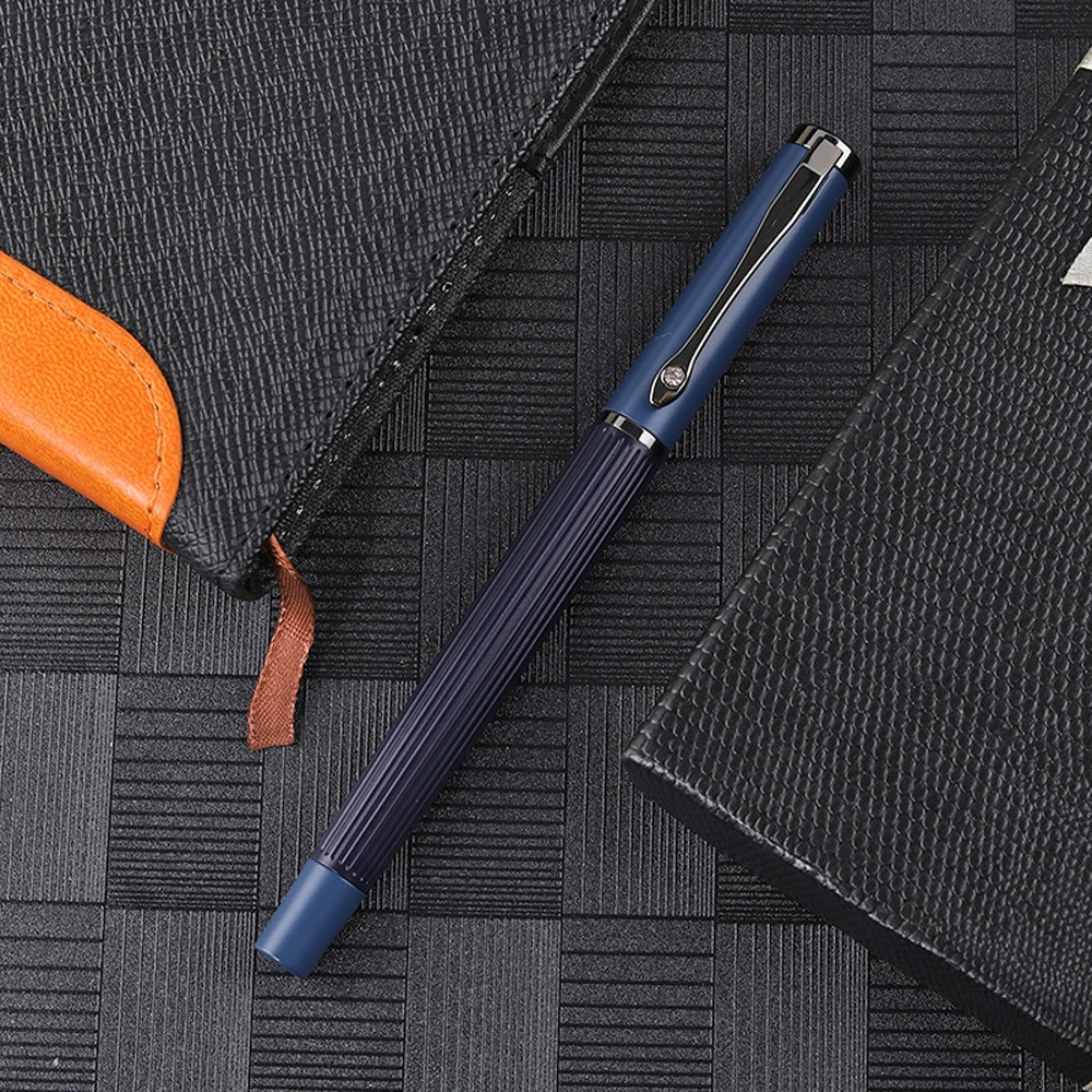 You Ping 877 Metal Fountain Pen & Converter, Fine Nib, Gunmetal Trim, 4 Colors