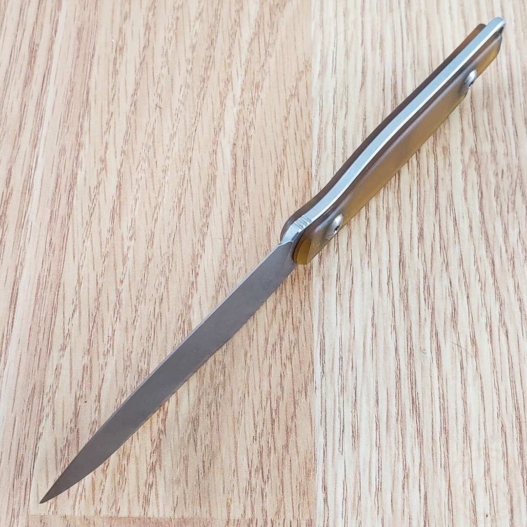 Kubey Dust Devil Fixed Knife 3.25″ Sandvik 14C28N Steel Full Blade Ultem Handle
