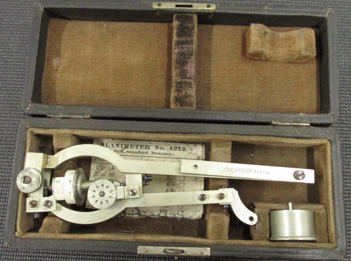 Antique Keuffel & Esser Planimeter 4212 Serial 4329 With Original Box
