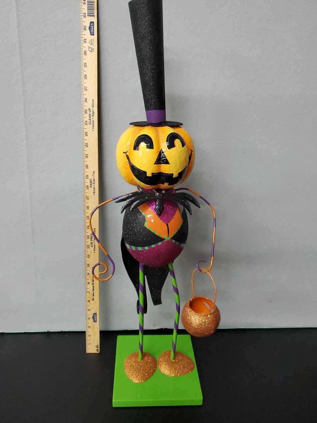 Halloween pumpkin people jack-o’-lantern Male shabby chic figurine statue