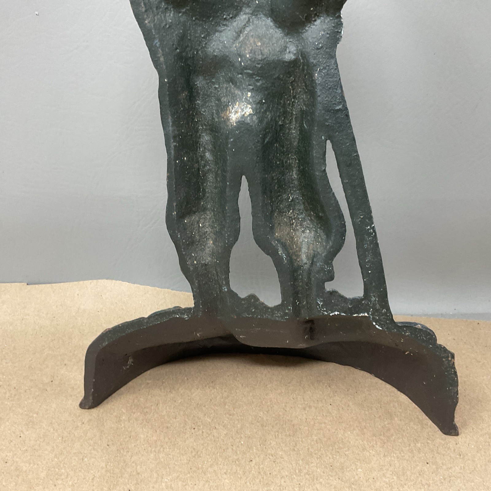 Cast Iron Golfer Doorstop Painted 13.25” Vintage Doorstop Golf 5lb