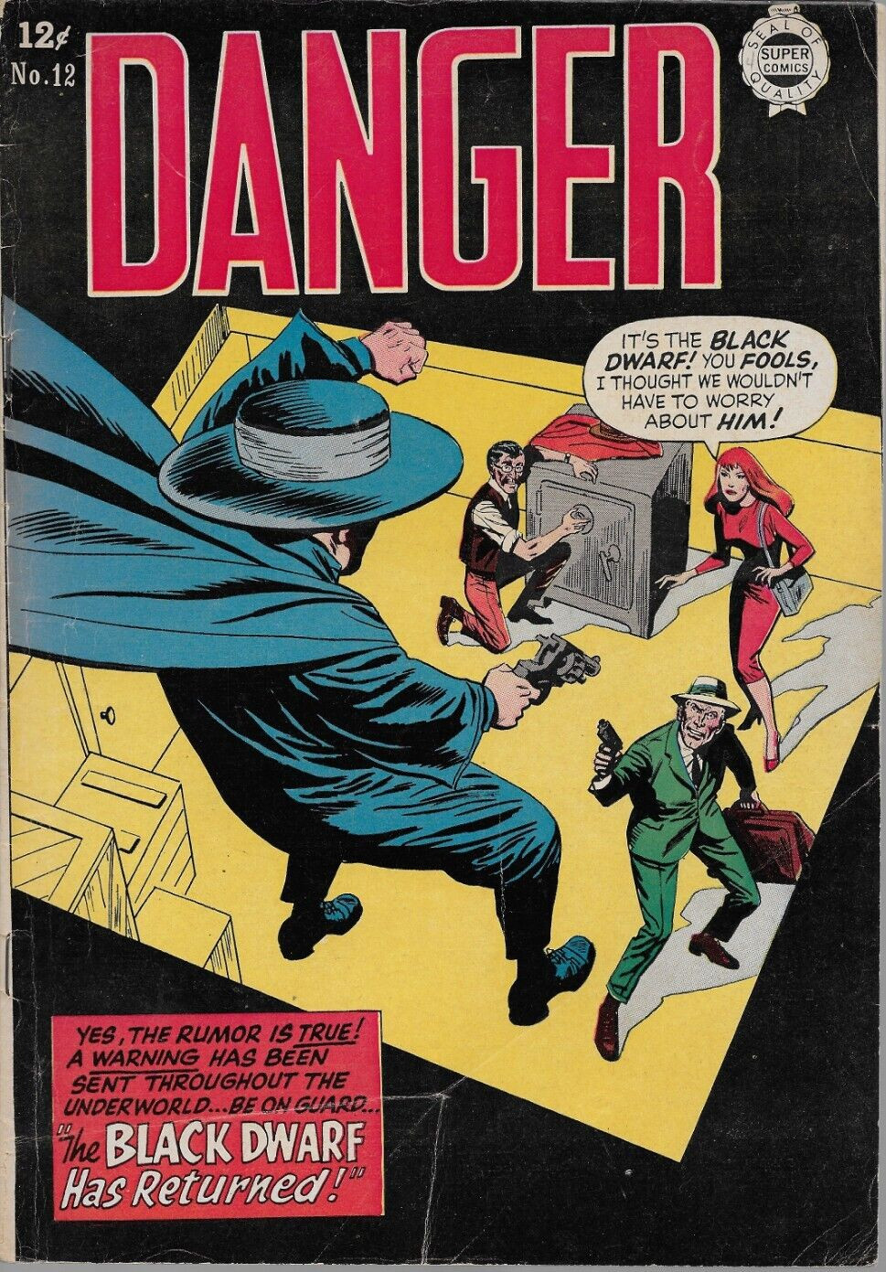 (1964) DANGER #12 – “The Black Dwarf Has Returned!” – 5.0 Very Good/Fine