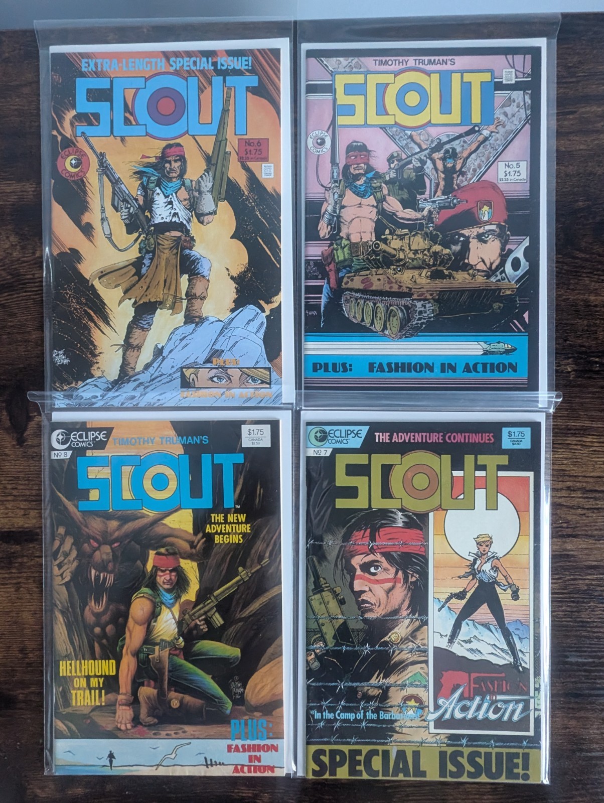 Scout #1-24 Complete Run + Handbook Timothy Truman Eclipse Comics Comic Lot