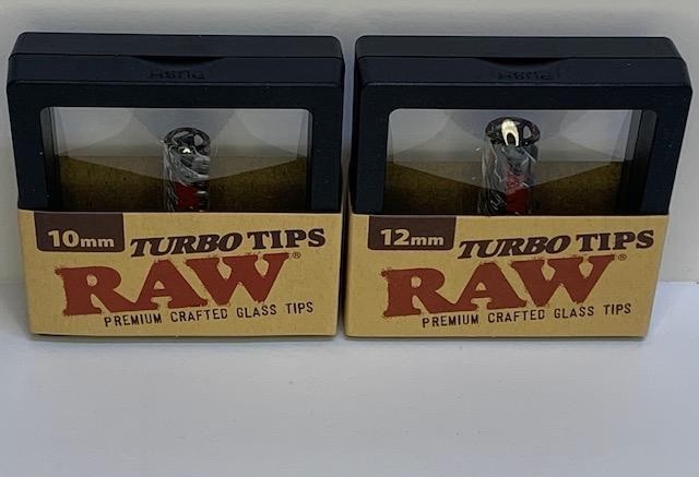 BOTH RAW GLASS TURBO TIPS – 10MM and 12mm sizes – LIMITED – Premium Crafted Tips