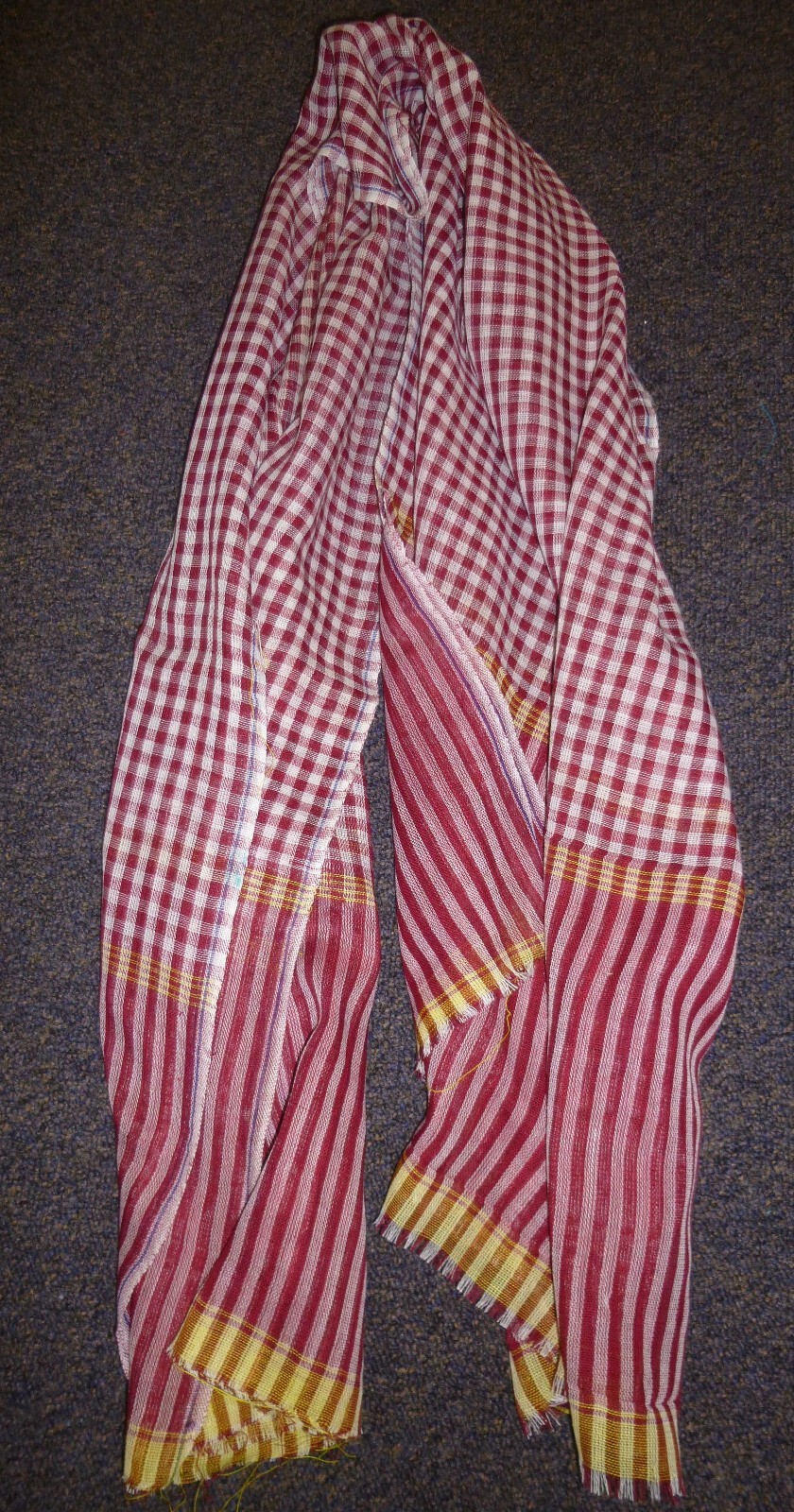 KHMER ROUGE SCARF – CAMBODIA 1960’s – Vietnam War – PHNOM PENH OP’S – NOS, KRAMA
