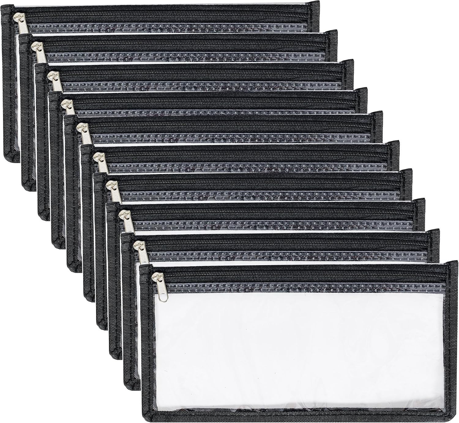 10 Durable Clear Storage Bags with Zipper Closure – Waterproof & Tear-Resistant