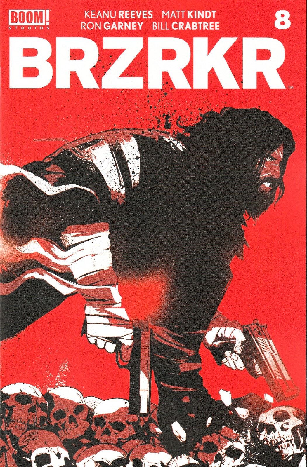 BRZRKR #8 (2021) LEE GARBETT VARIANT ~ KEANU REEVES / RON GARNEY ~ UNREAD NM