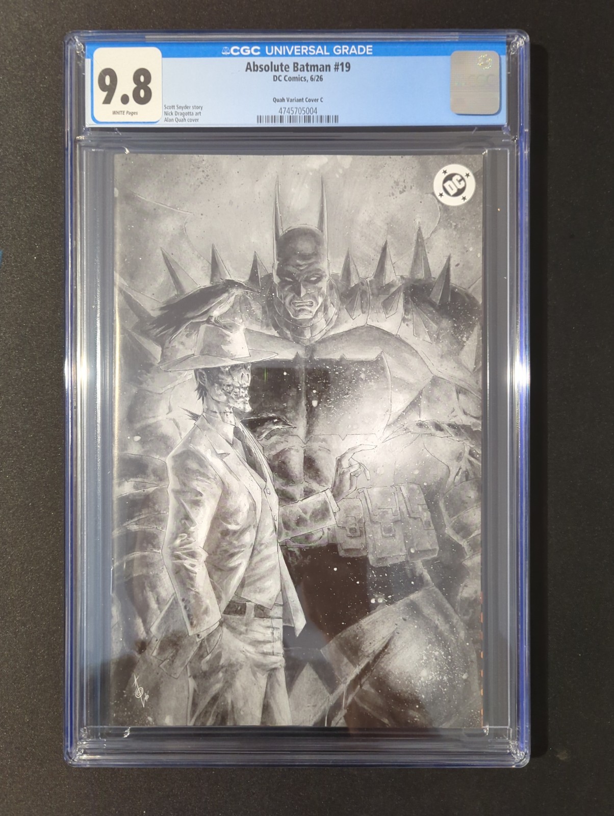 Absolute Batman #19 Quah Variant Virgin Cover C CGC 9.8