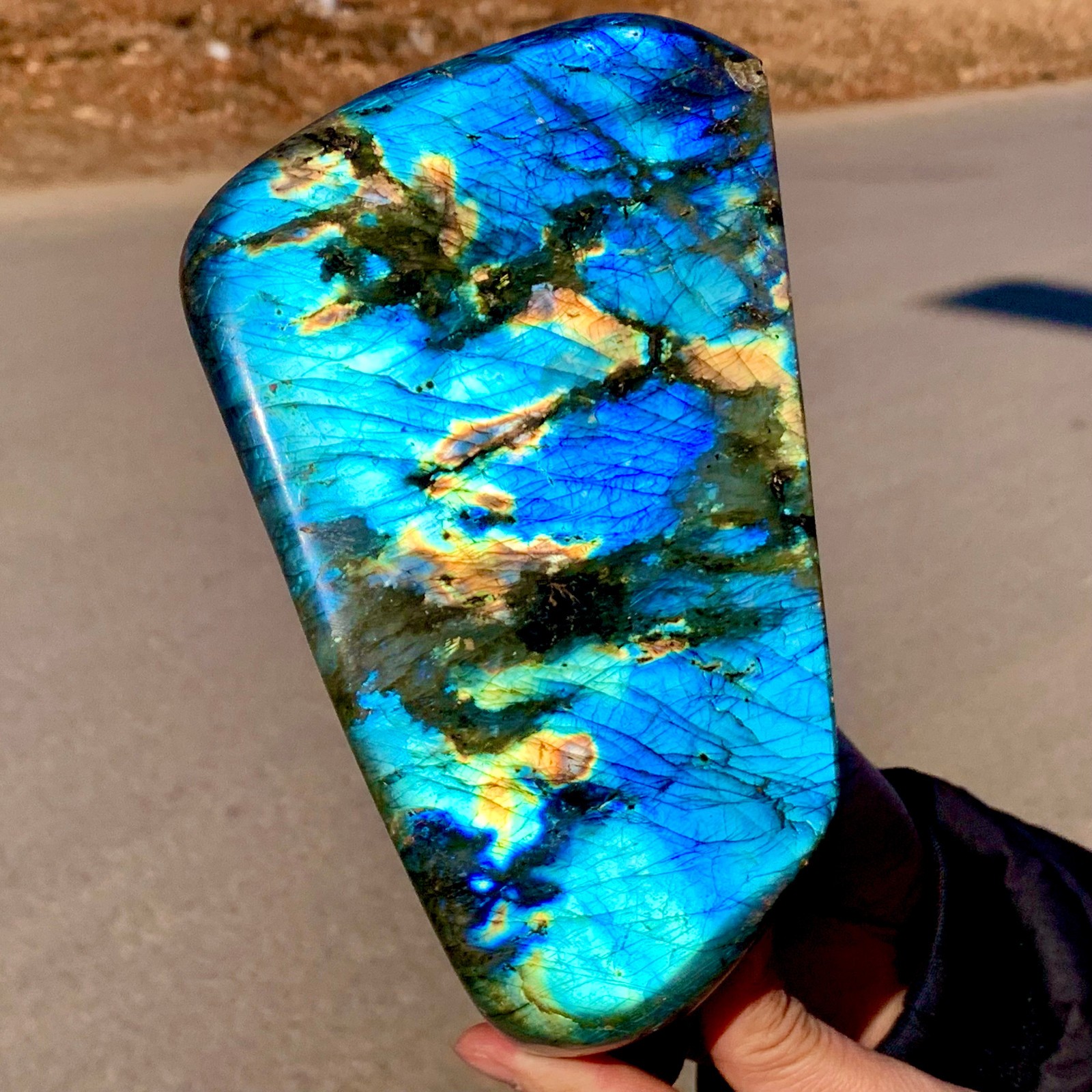 4.72LB Natural Gorgeous Labradorite QuartzCrystal Stone Specimen Healing