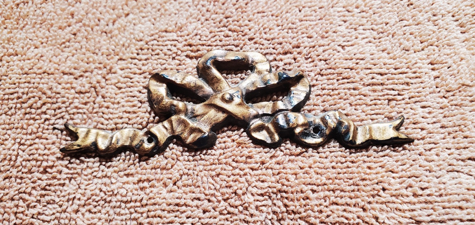Antique Sessions Center Case Decoration Ornament For Mantel Clocks Cast Metal