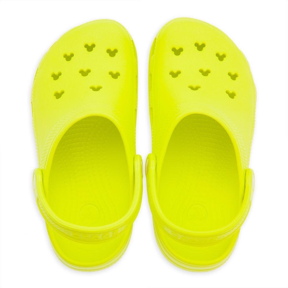NEW Disney Parks Neon Yellow Clogs for Adults by Crocs men 8 women 10 M8/W10