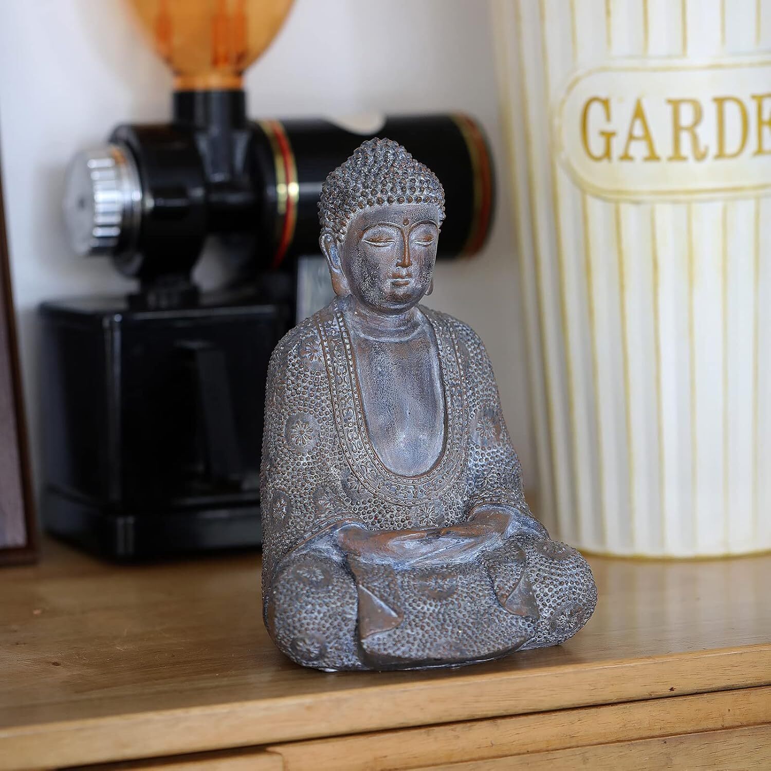 Buddha Statue Outdoor,Zen Garden Decor Sculpture for Home Antique