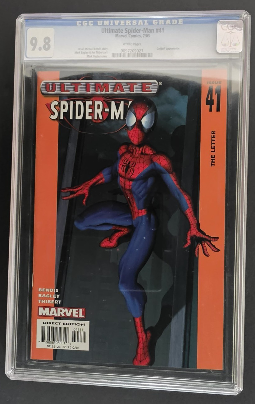 ULTIMATE SPIDER-MAN #41 CGC 9.8 (2003) Geldoff Peter MJ Bendis Bagley Marvel