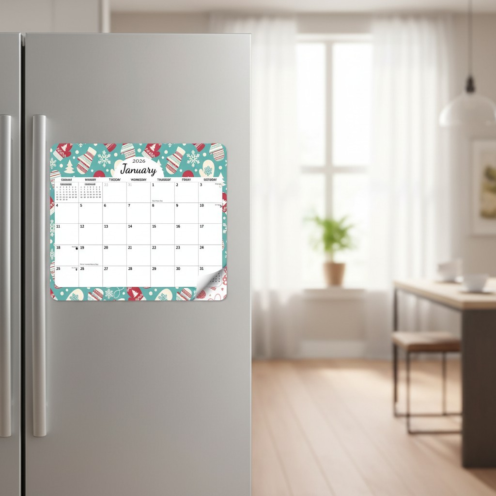 Magnetic Calendar Refrigerator 24 13 x 11.4 Inch Family Home Organizer