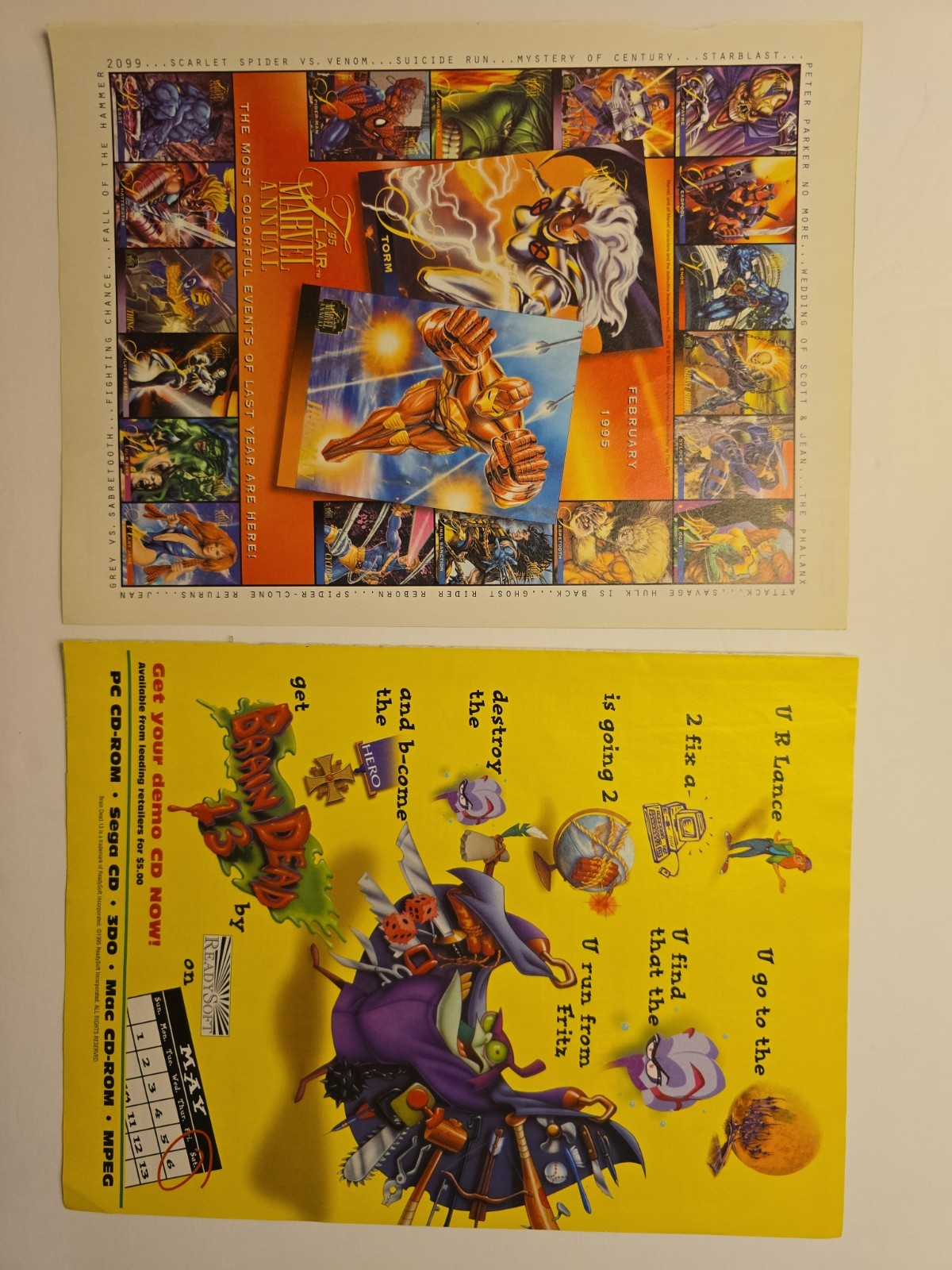 ​Final Fantasy III 1995 Strategy Bundle: 2-Piece Lot (Marvel Flair & Brain Dead)