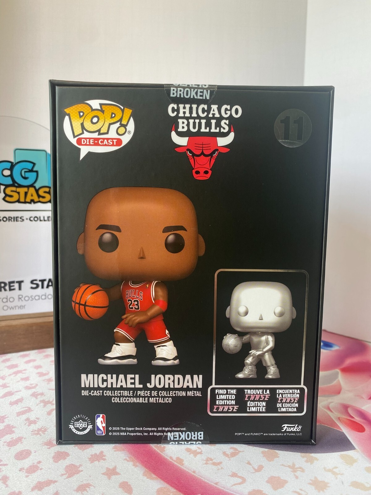 Funko Michael Jordan #11 Exclusive Red Chicago Bulls MIGHT BE CHASE Read Desc.