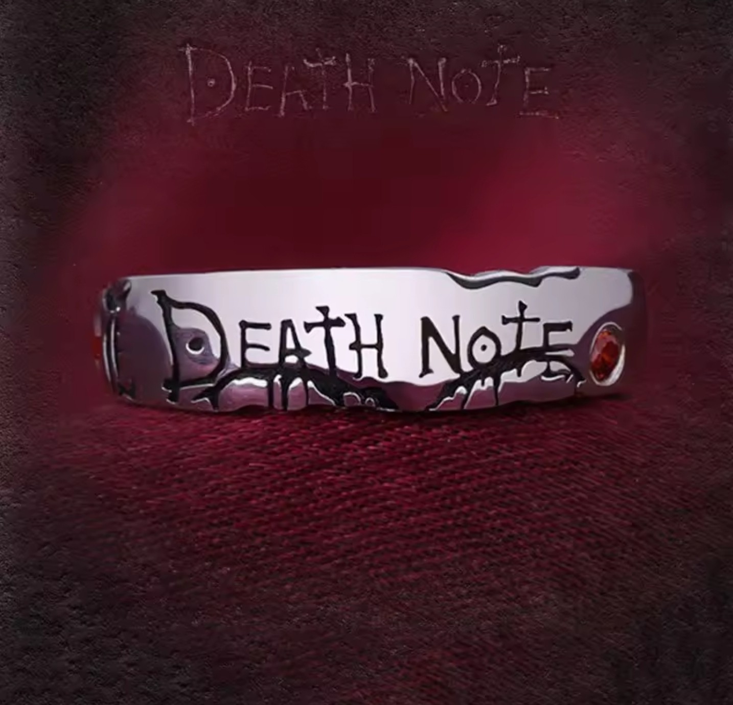 Death Note Inspired Ring Adjustable Size