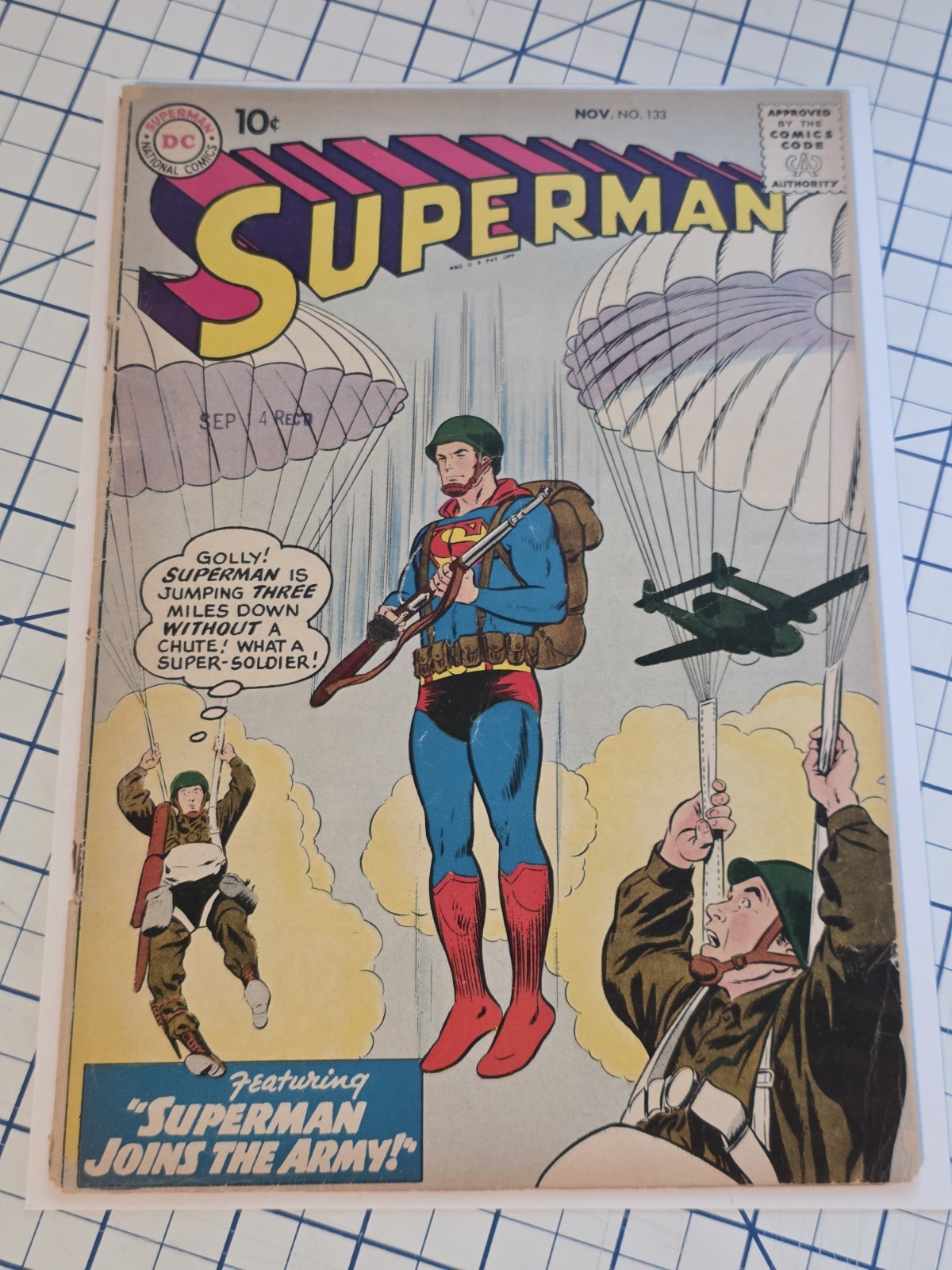 SUPERMAN 133 2.5 CURT SWAN STAN KAYE COVER DC COMICS 1959 detached bottom staple