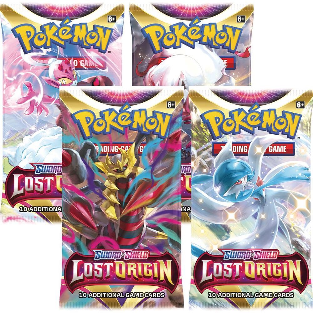 Pokémon TCG: Sword & Shield – Lost Origin Booster Pack Art Bundle (Set of 4)