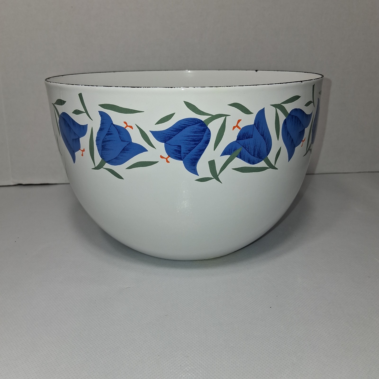 Vintage Mid Century Kaj Franck Tulip Enamel Bowl Finel Arabia Finland