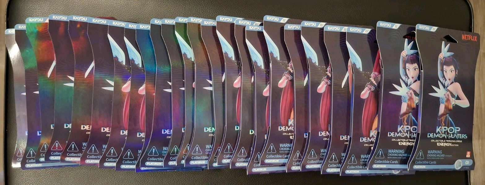 K Pop Demon Hunters Energy Edition Sleeved Packs X24! 🔥 Sealed / New