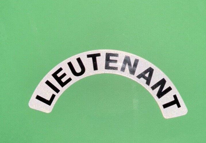 FIREFIGHTER HELMET DECALS CRESCENT (LIEUTENANT)