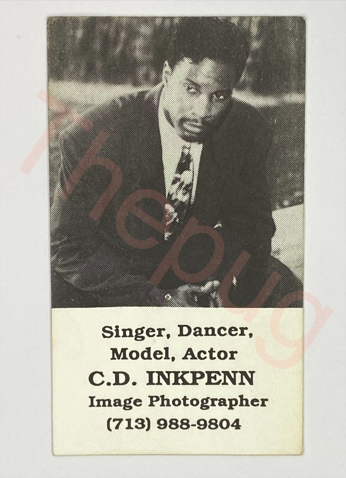 Vintage Business Card CD Inkpenn Houston Texas Actor Singer Dancer Model