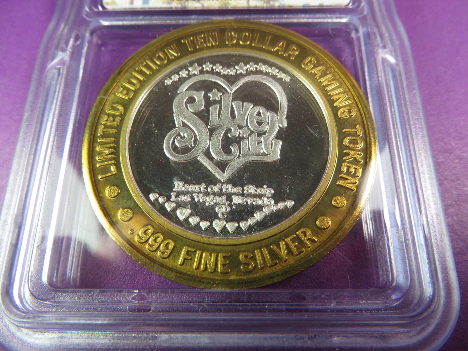 Casino Silver Strike Silver City Hotel Las Vegas NV Graded MS69 by ICG