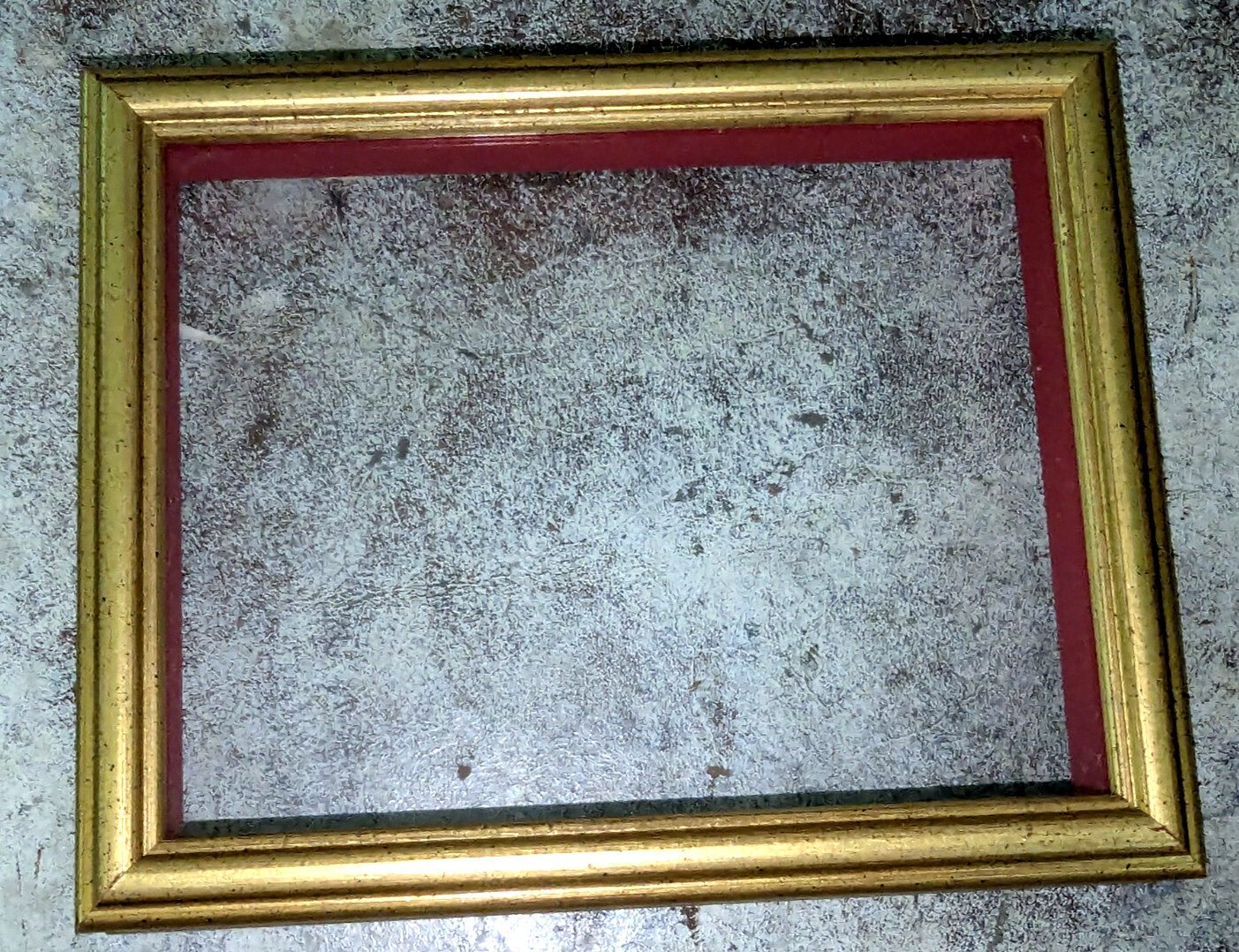 Vintage Gold Gilt Wood Deep Well Frame Fits 9 by 7 inches