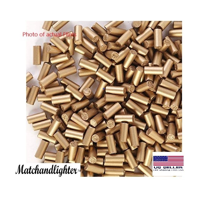 10 Gold LIGHTER FLINTS…. ”99 CENTS””.. fits Ronson, Zippo and More