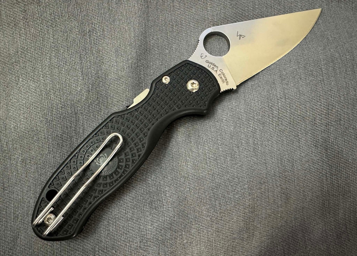 UNUSED No Box Spyderco Para 3 Lightweight BD1N C223PBK FRN Not Seconds Genuine