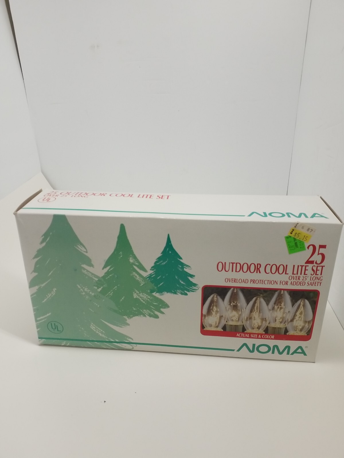 Christmas Lights 25 Lights, 25 Ft. Outdoor Set, Noma Vintage