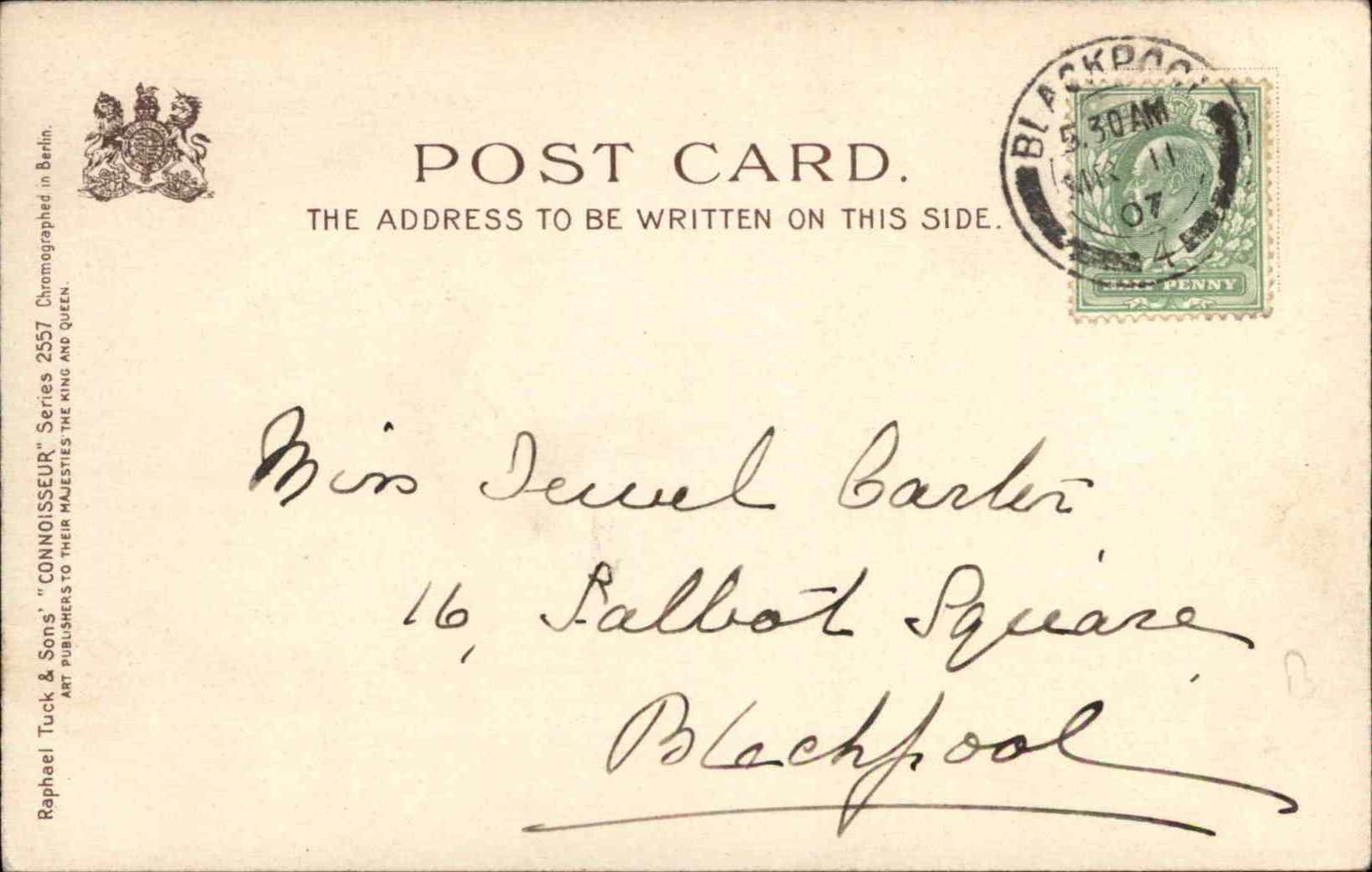 Antique Postcard TUCK “Connoisseur” A/s MCW Art Deco Victorian