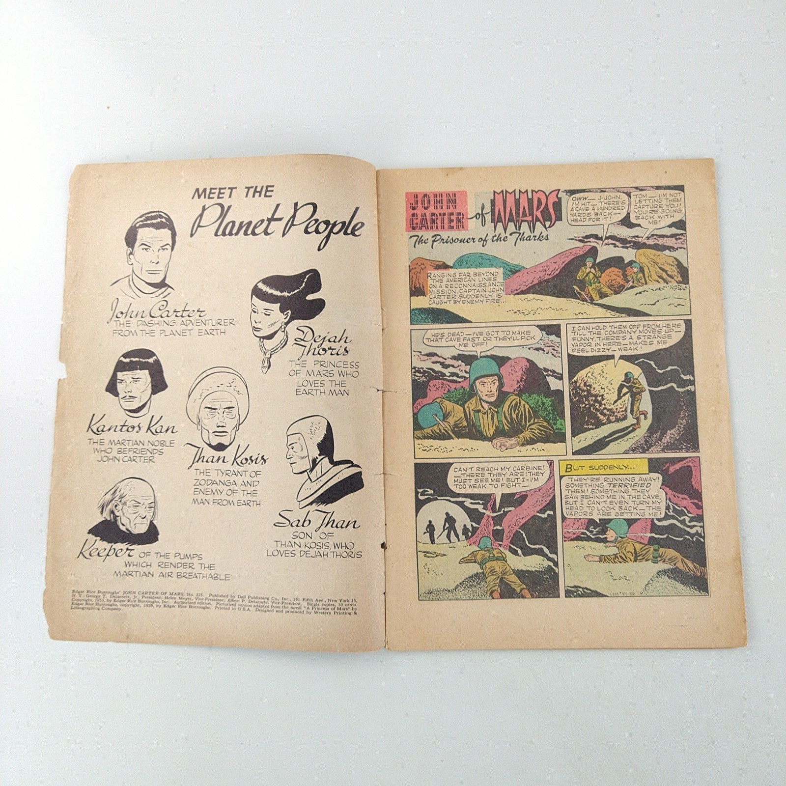 Four Color #375 1st Dejah Thoris Appearance Golden Age Key GD+ (1952 Dell)