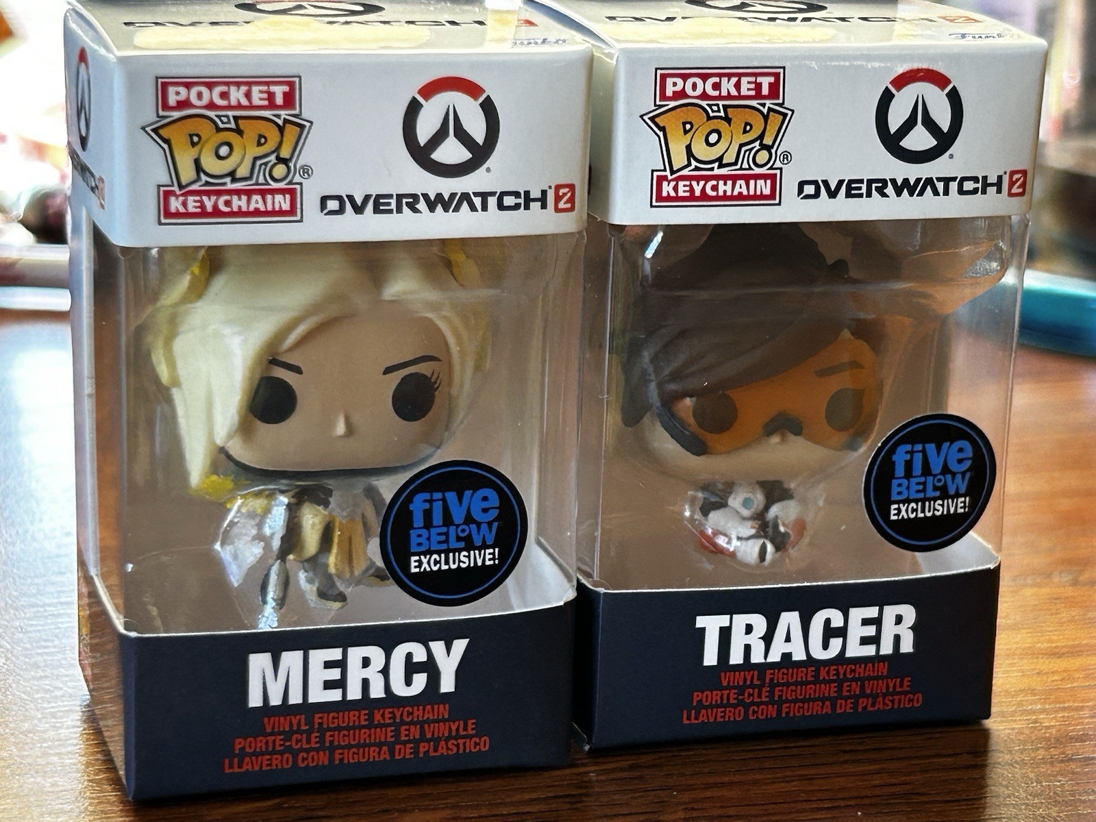 Funko Pocket POP Keychains! Overwatch 2 MERCY & TRACER Five Below Exclusive 2pk