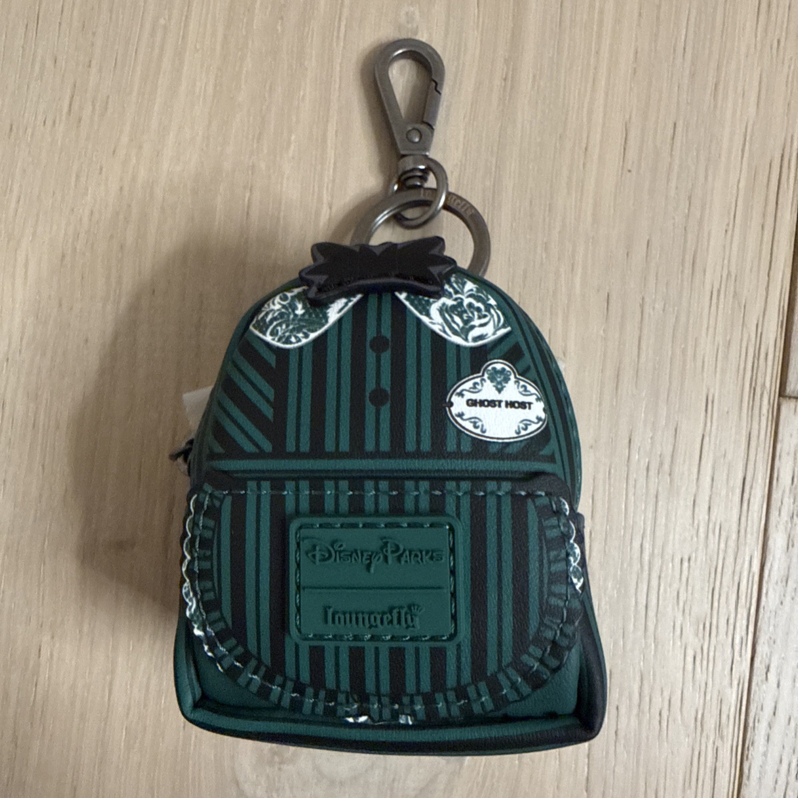 Disney Parks Loungefly Mini Backpack Haunted Mansion Ghost Bag Charm Keychain