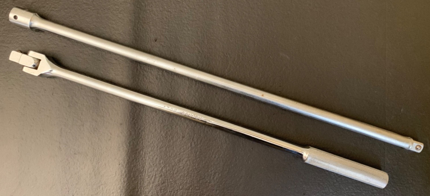Bonney A724 1/2 Dr 18in. Breaker Bar & A620 1/2 Dr 20in. Extension Made in USA