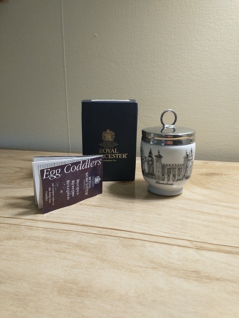 Royal Worcester Egg Coddler London Landmarks Fine Porcelain Collectible
