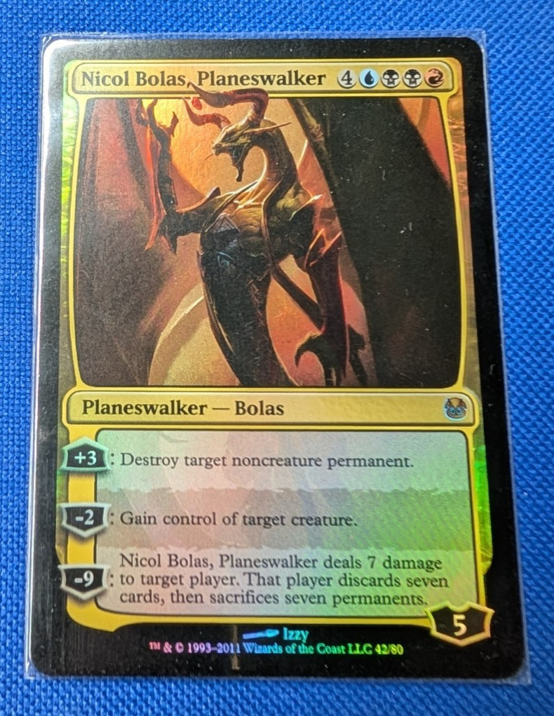 Nicol Bolas, Planeswalker, Foil, Duel Decks: Ajani vs Nicol Bolas, MTG