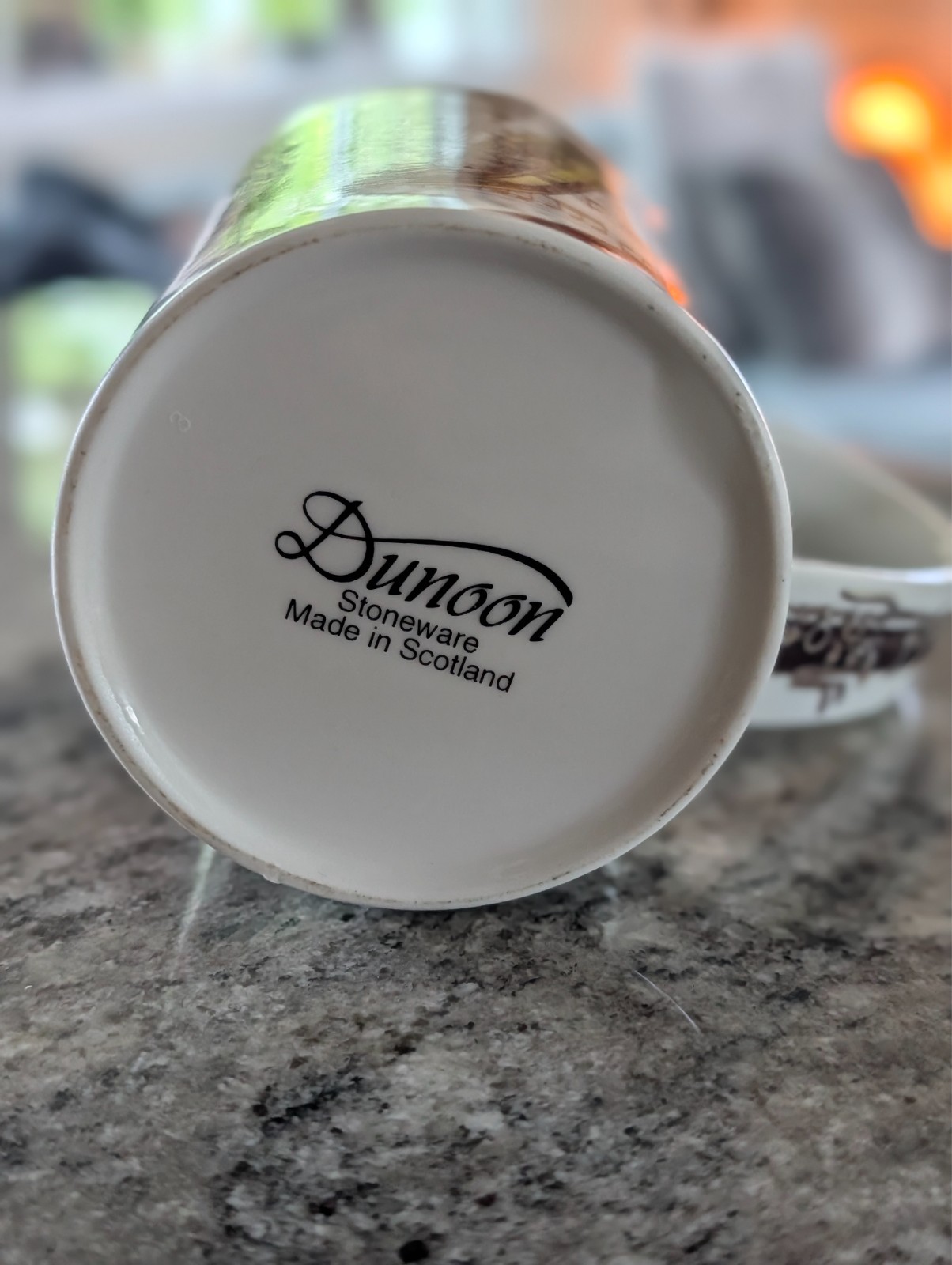 Dunoon Stoneware Scotland Musical Instruments Mug – Violin/Fiddle Theme – Made i