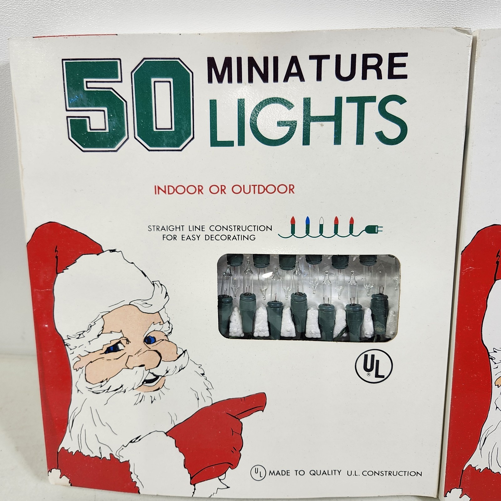 2 Sets VTG Christmas World 50 Mini Lights Indoor Or Outdoor Style 2102