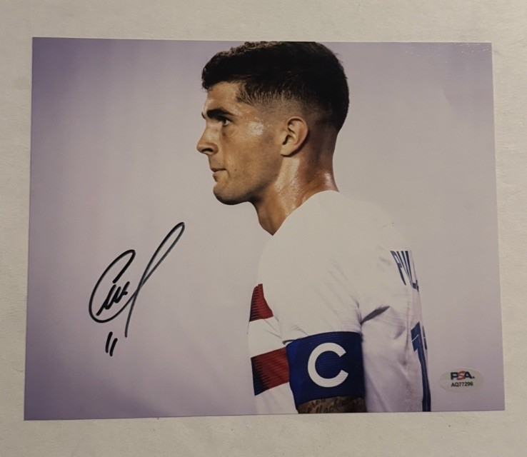 CHRISTIAN PULISIC SIGNED 8×10 PHOTO AUTOGRAPHED USMNT USA SOCCER BAS COA